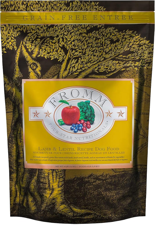 Fromm Four-Star Nutritionals Lamb & Lentil Dog Food - Premium Dry Dog Food - Lamb Recipe - 4 lb - PAWPICO