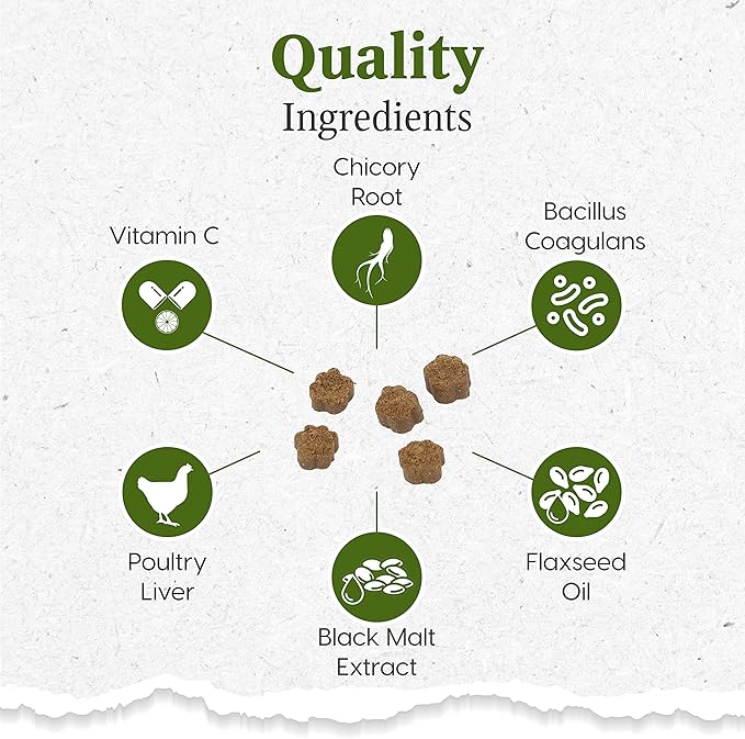 ARK NATURALS Gentle Digest Soft Chews, Vet Recommended Dog and Cat Prebiotics and Probiotics, Digestive and Immune System Support, 2 Pack ARKNATURALS