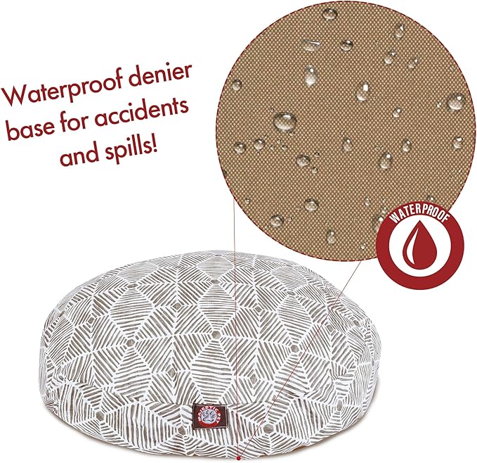 Majestic Pet Charlie Gray Small Round Pet Bed - PAWPICO