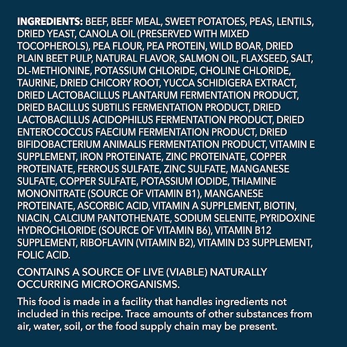 Amazon Brand - Wag Dry Dog Food Beef & Sweet Potato, Grain Free 4 lb Bag - PAWPICO