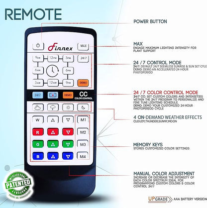 Finnex Planted+ 24/7 Replacement Remote Finnex