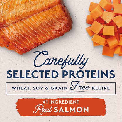 Natural Balance Limited Ingredient Small Breed Adult Grain-Free Dry Dog Food, Salmon & Sweet Potato Recipe, 12 Pound (Pack of 1), Salmon & Sweet Potato (New Formula) - PAWPICO