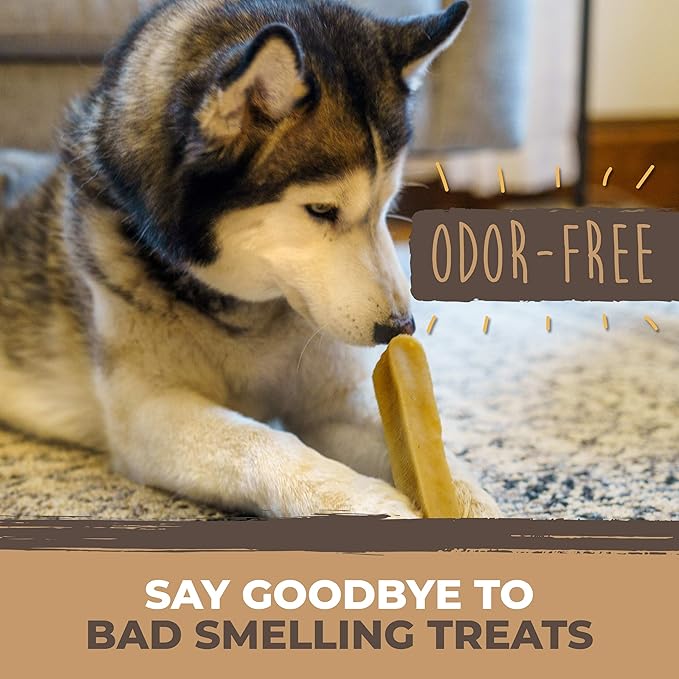 Mighty Paw Yak Cheese Chews for Dogs | All-Natural Long Lasting Pet Treats. Odorless and Great for Oral Health. Limited-Ingredient Chews for Puppies & Power-Chewers (Monster, 1 Pack) - PAWPICO