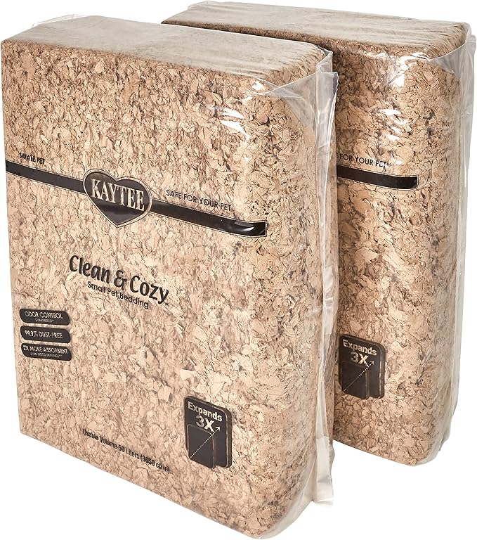 Kaytee Clean & Cozy Natural Paper Bedding, Made for Small Animals, 100 Liters Kaytee
