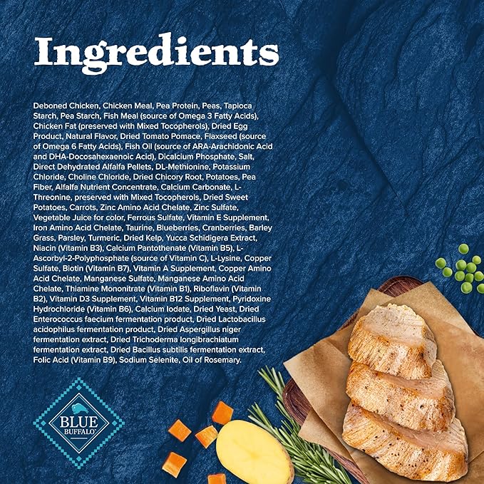 Blue Buffalo Wilderness Puppy High-Protein Dry Dog Food with Real Chicken, Grain-Free, Made in the USA with Natural Ingredients, Chicken, 24-lb Bag - PAWPICO