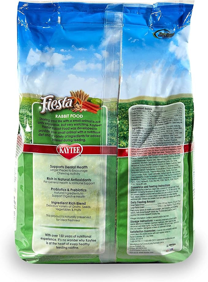 Kaytee Fiesta Pet Rabbit Food, 6.5 Pound Kaytee