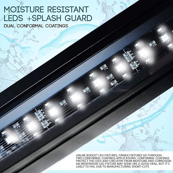 Finnex Planted+ 24/7 LED KLC Aquarium LED Light, Controllable Full Spectrum Fish Tank Light, 36 Inch Finnex