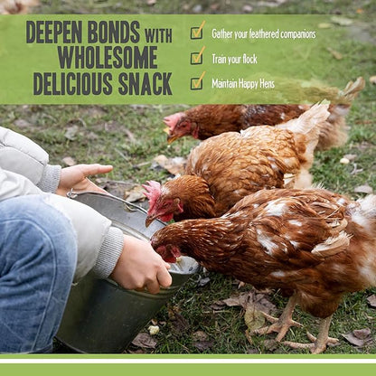 Premium Dried Black Soldier Fly Larvae for Chickens, High Protein Chicken Feed - All-Natural, Non-GMO Treat for Feather Growth and Immune Support - Ideal for Chickens, Ducks, and Quails - 5lb PetFaves