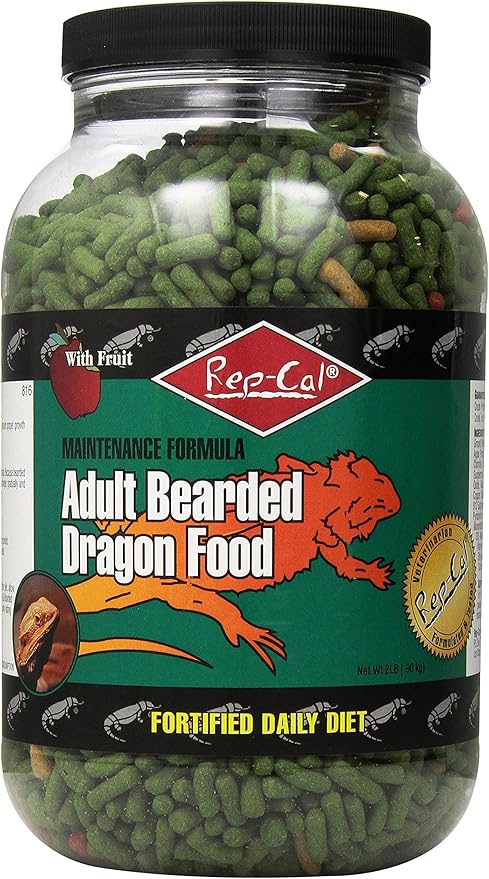 Rep-Cal Srp00816 Adult Bearded Dragon Pet Food, 2-Pound Rep-Cal