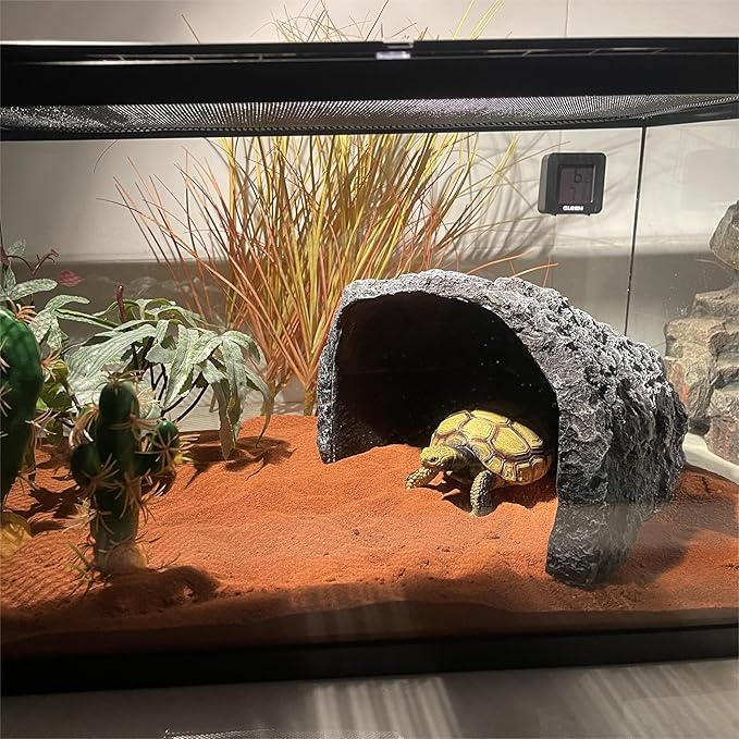 Large Reptile Hide Resin Snake Hides for Ball Pythons Reptile Hides and Cavesbearded Dragon Hide Simulation Rock Reptile Hideout for Habitat Lizard Leopard Gecko ZXUAQNOE