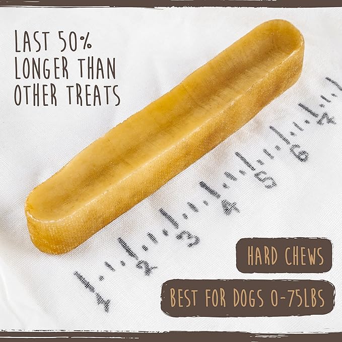 Mighty Paw Yak Cheese Chews for Dogs | All-Natural Long Lasting Pet Treats. Odorless and Great for Oral Health. Limited-Ingredient Chews for Puppies & Power-Chewers (Monster, 1 Pack) - PAWPICO