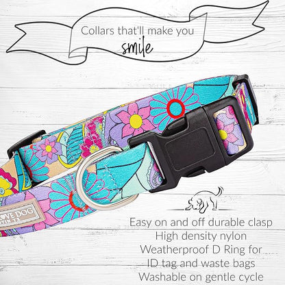 Lucky Love Dog - Adjustable Dog Collar with Easy Click Buckle for Small to Large Dogs, Durable, & Comfortable Collar for Male & Female Dogs, Pet Collar for Puppies & Adult Dogs - Caroline, XL LuckyLoveDog