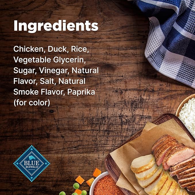 Blue Buffalo Nudges Jerky Cuts Dog Treats, Made in the USA with Natural Ingredients, Chicken & Duck, 36-oz. Bag - PAWPICO