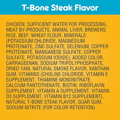 PEDIGREE CHOPPED GROUND DINNER Adult Canned Soft Wet Dog Food, T-Bone Steak Flavor, 13.2 oz. Cans (Pack of 12) - PAWPICO