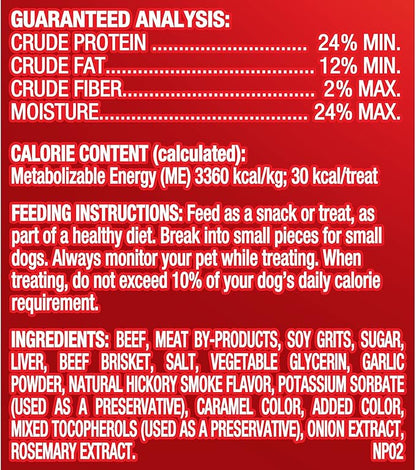 Pup-Peroni Dog Treats, Real Beef Brisket with Hickory Smoke Flavor, 5.6 Ounce (Pack of 8) - PAWPICO
