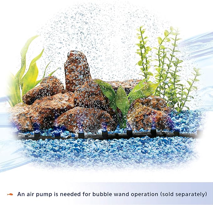 Aqueon Fish Tank Aquarium Flexible LED Accent Light and Bubble Wand, Blue, 14 Inch Aqueon