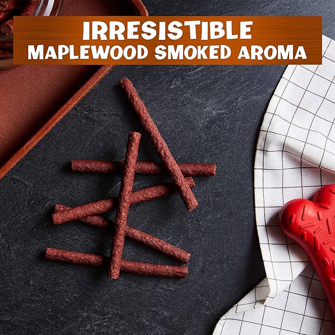 Pup-Peroni Dog Treats, Real Sausage with Maplewood Smoke Flavor, 5.6 Ounce (Pack of 8), Made with Real Beef - PAWPICO